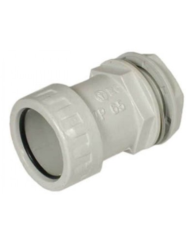 Муфта «труба-коробка» D25 мм , без галогена Экопласт 42725HF в Симферополе Аксессуары для труб (ОКЛ) Экопласт Pintop.ru