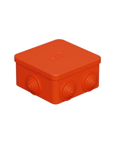 Коробка огн. E110, о/п 85х85х50мм,без галогена, 12 вых., IP55, 9P, оранж. Экопласт (43151HF) в Симферополе Распределительные коробки Pintop.ru