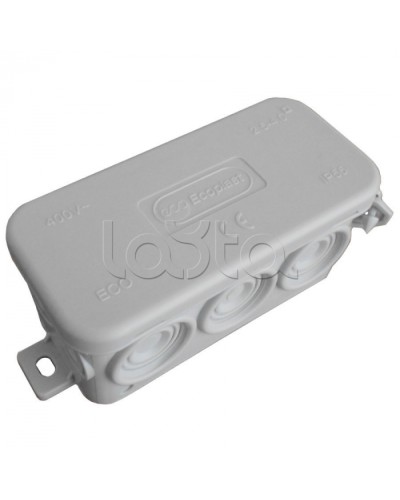 JBL090 Коробка распред. без сальников о/п, 90х42х40мм 10вых., IP55 белый, Экопласт 44055W-1 в Симферополе Распределительные коробки Pintop.ru