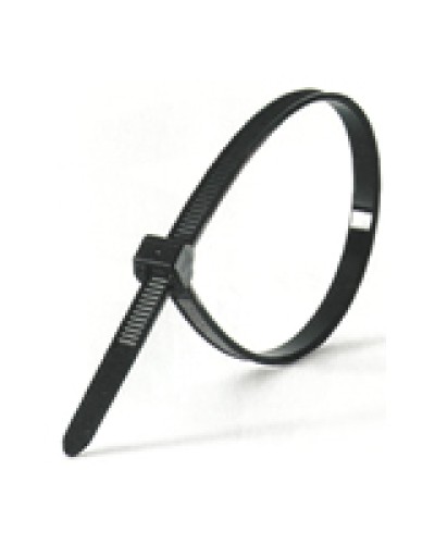 Хомут кабельный 4,8x300 мм, черный (100 шт/уп) Экопласт 45302BL в Симферополе Стяжки-хомуты Pintop.ru