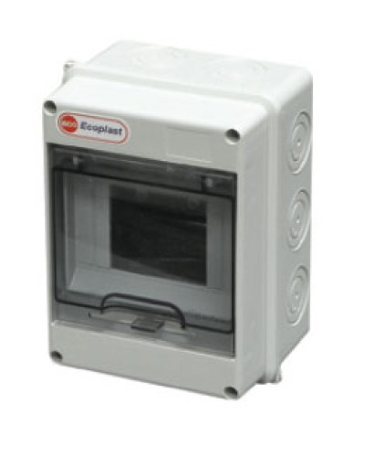 Шкаф настенный, 8-9 модулей, IP65 Экопласт 46408 в Симферополе Боксы для автоматов Pintop.ru