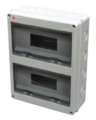 Шкаф настенный, 24 модулей, IP65 Экопласт 46424 в Симферополе Боксы для автоматов Pintop.ru