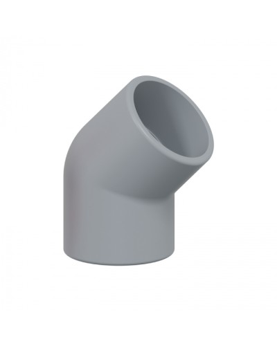 Поворот 45гр., дляаспирационной системы D25мм, АБС, цвет серый (10шт) Экопласт (49225-10GR) в Симферополе Пожарные извещатели Pintop.ru