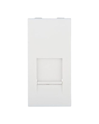 Накладка для розетки телефонной, компьютерной RJ, 45х22,5 мм (белый) LK45 Экопласт (853104) в Симферополе Аксессуары для кабель-канала Pintop.ru