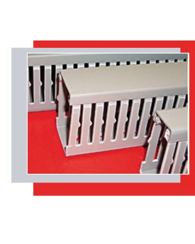 Короб перфорированный 120х80 мм (серый) Экопласт СР-Е324 в Симферополе Кабель-канал Pintop.ru