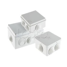 Экопласт JBS080 Коробка распред. о/п, 85х85х40мм 6 вых.,IP44 белый