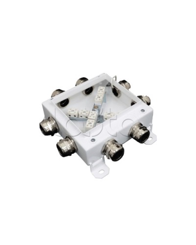 Коробка монтажная огнестойкая Гефест КМ-О (12к*10,0)-IP66 1212, 8 вводов 123х123х60 в Симферополе Распределительные коробки Pintop.ru