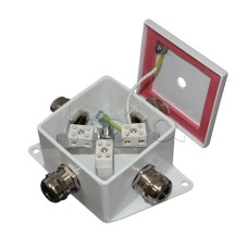 Коробка монтажная огнестойкая Гефест КМ-О (4к*10,0)-IP66, четыре ввода 80х80х68 Гефест