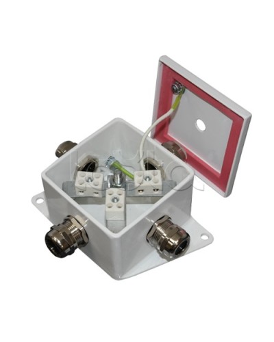 Коробка монтажная огнестойкая Гефест КМ-О (6к)-IP66, три ввода 80х80х68 в Симферополе Распределительные коробки Pintop.ru