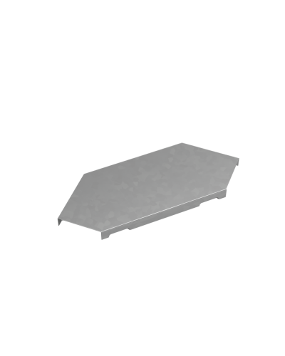 Крышка горизонтального угла 90 гр. 50 мм ПЛЮС INOX304 КМ-Профиль (KGLplus90-50 INOX304) в Симферополе Аксессуары для лотков Pintop.ru