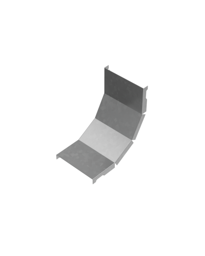 Крышка внутреннего вертикального угла 90 гр. 100 мм ПЛЮС INOX304 КМ-Профиль (KNLplus90-100 INOX304) в Симферополе Аксессуары для лотков Pintop.ru