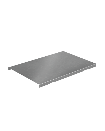 Крышка угла вертикального внешнего 400 мм с разворотом трассы на 90 гр. ПЛЮС HD85 КМ-профиль (KVLPDplus90-400 HD85) в Симферополе Аксессуары для лотков Pintop.ru