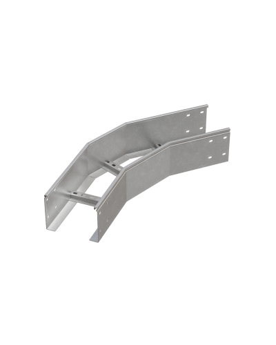 Угол лестничный горизонтальный 45 гр. 150х600х1,2 мм HD85 N КМ-профиль (LGL45-150-600-1.2 HD85 N) в Симферополе Аксессуары для лотков Pintop.ru