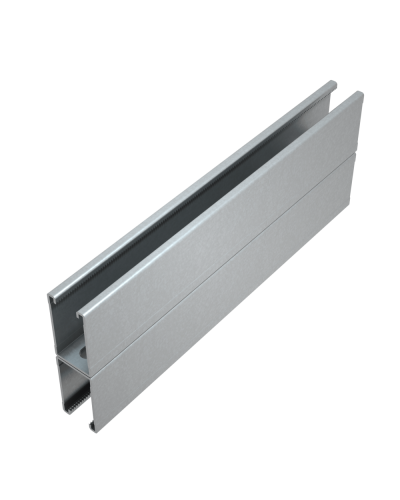 Страт-профиль двойной 41х72 L2000 мм s:1,5 HD85 КМ-профиль (2STP41-72-2000 HD85) в Симферополе Аксессуары для лотков Pintop.ru