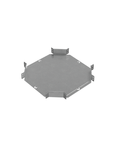 Х-разветвитель 80х400 мм ПЛЮС HD85 КМ-профиль (XDplus80-400 HD85) в Симферополе Аксессуары для лотков Pintop.ru