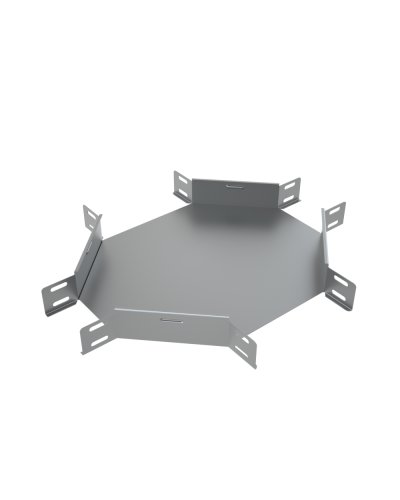 Х-разветвитель 50х100 мм КМ-Профиль (XD50-100) в Симферополе Аксессуары для лотков Pintop.ru