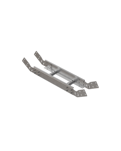 Вертикальный шарнирный угол 100х400х1,5 мм HD85 N КМ-профиль (LSHL100-400-1.5 HD85 N) в Симферополе Аксессуары для лотков Pintop.ru