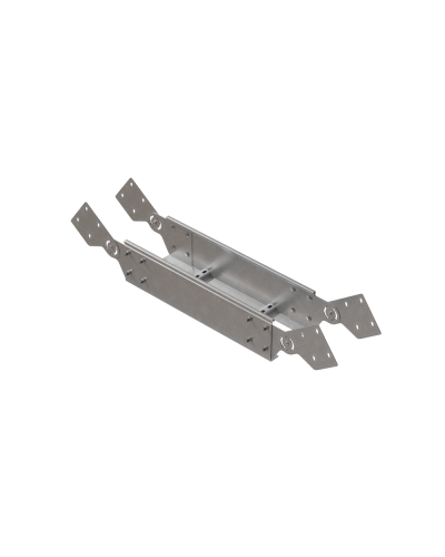 Вертикальный шарнирный угол 150х150х1,2 мм HD85 N КМ-профиль (LSHL150-150-1.2 HD85 N) в Симферополе Аксессуары для лотков Pintop.ru