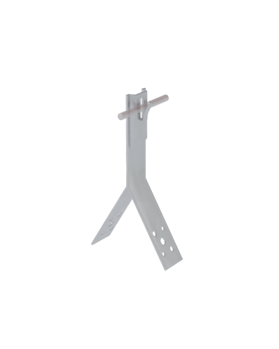 Коньковый держатель зажимной для прутка Ø 5-8 мм H80 мм CU КМ-Профиль (KDZ-H80-D5-8 CU) в Симферополе Монтажные материалы Pintop.ru