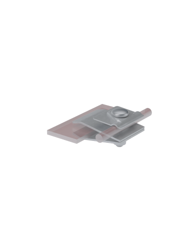 Фальцевый держатель H60 мм для прутка Ø 5-10 мм КМ-Профиль (FD-H60-D5-10) в Симферополе Монтажные материалы Pintop.ru