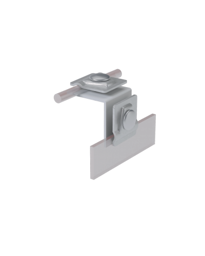 Фальцевый держатель H50 мм для прутка Ø 5-10 мм HD КМ-Профиль (FD-H50-D5-10 HD) в Симферополе Монтажные материалы Pintop.ru