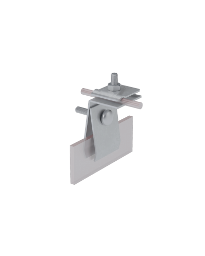 Фальцевый держатель H70 мм для прутка Ø 5-10 мм HD КМ-Профиль (FD-H70-D5-10 HD) в Симферополе Монтажные материалы Pintop.ru