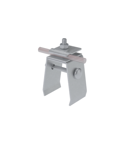 Универсальный фальцевый держатель H70 мм для прутка Ø 5-10 мм HD КМ-профиль (UFD-H70-D5-10 HD) в Симферополе Монтажные материалы Pintop.ru