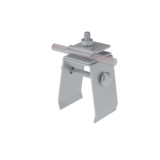 Универсальный фальцевый держатель H70 мм для прутка Ø 5-10 мм TD КМ-профиль (UFD-H70-D5-10 TD)