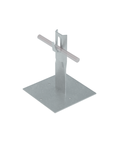 Приклееваемый держатель зажимной для прутка Ø 5-8 мм H150 мм КМ-Профиль (PDZ-H150-D5-8) в Симферополе Монтажные материалы Pintop.ru