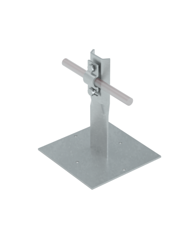 Приклееваемый держатель болтовой для прутка Ø 5-10 мм H150 мм INOX304 КМ-Профиль (PDB-H150-D5-10 INOX304) в Симферополе Монтажные материалы Pintop.ru