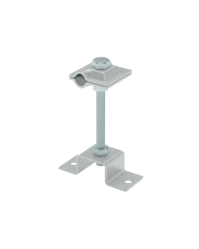 Универсальный соединитель на мостовой опоре для прутка Ø 5-10 мм H65 КМ-профиль (USMO-H65-5-10) в Симферополе Аксессуары для лотков Pintop.ru