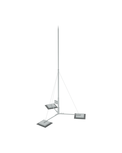 Вольностоящая молниеприемная мачта составная H4,5 м HD КМ-Профиль (VMR-H4.5 HD) в Симферополе Монтажные материалы Pintop.ru