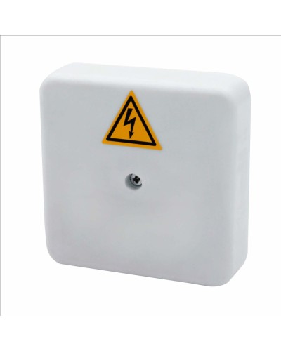 Коробка распределительная огнестойкая КРОПС-П0, IP41, габаритные размеры 75х75х20 мм, для кабелей сечением до 4 мм2, 2 клеммы КМ-Профиль (FRJB-KM-P0-4-02-КРОПС-IP41) в Симферополе Распределительные коробки Pintop.ru