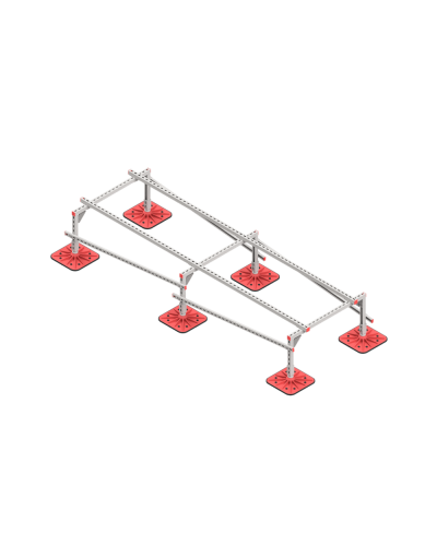 Опорная конструкция для установки оборудования TECHNORAPTOR FOOT 1000х3000 HD КМ-профиль (KM-TR-F-SSEI-1000-3000 HD) в Симферополе Системы видеонаблюдения Pintop.ru