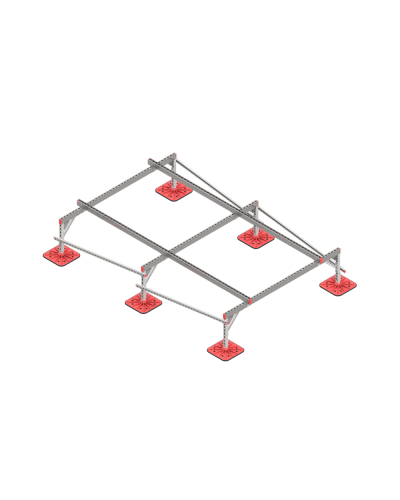 Опорная конструкция для установки оборудования TECHNORAPTOR FOOT 2000х3000 тип 1 HD КМ-профиль (KM-TR-F-SSEI-2000-3000-1 HD) в Симферополе Системы видеонаблюдения Pintop.ru