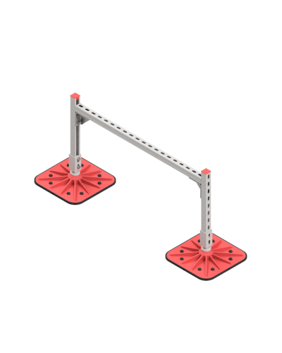 Опорная конструкция для горизонтальных прямоугольных воздуховодов и металлических лотков кабеленесущих систем TECHNORAPTOR FOOT 1000х500 КМ-профиль (KM-TR-F-SSHRAD-1000-500) в Симферополе Системы видеонаблюдения Pintop.ru