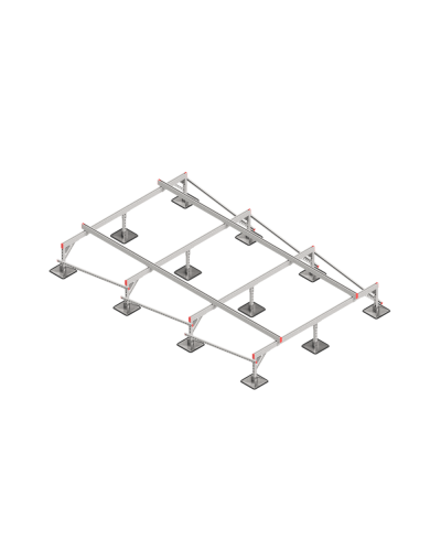 Опорная конструкция для установки оборудования TECHNORAPTOR STEELFOOT 2500х4000 КМ-профиль (KM-TR-STF-SSEI-2500-4000) в Симферополе Системы видеонаблюдения Pintop.ru