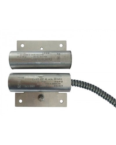 Извещатели охранные точечные магнитоконтактные взрывозащищённые Ех ИО102 Al исп.300, с магнитом М-50, с постоянно присоединенным кабелем в металлорукаве Магнито-Контакт в Симферополе Извещатели охранные (Ex) Pintop.ru