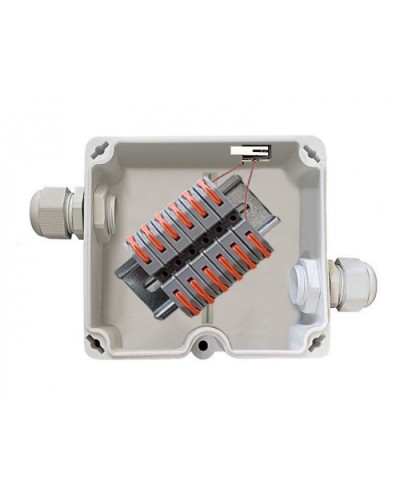 Коробка соединительная с тампером (датчиком вскрытия) КСП-Т СЕВЕР ПЛ.4.ПС.6-12. Wago АТФЕ.685552.110-01 ТУ Магнито-Контакт в Симферополе Распределительные коробки Pintop.ru