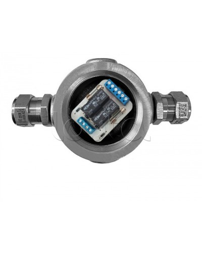 Магнито-Контакт УК-ВК-Ех-24 АЯКС П, с двумя кабельными вводами Ех МКВМ 16 в Симферополе Комутационные взрывозащищенные коробки Pintop.ru