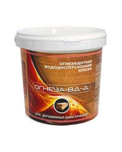 Краска огнезащитная водно-дисперсионнаявспучивающаясядля дерева Огнеза марки «ОГНЕЗА-ВД-Д» , ведро 3 кг. в Симферополе Огнезащитные краски Pintop.ru
