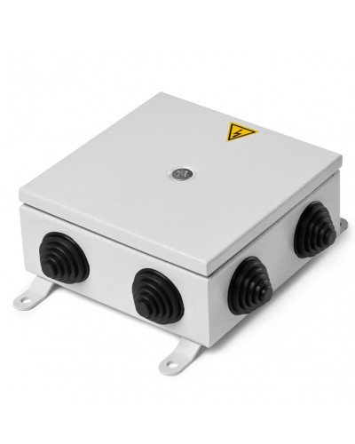 Коробка монтажная огнестойкая металлическая герметичная КМОМГ (8к х 10мм) 150х150х60 IP66 (6 вводов) ПожТехКабель (076-551) в Симферополе Распределительные коробки Pintop.ru