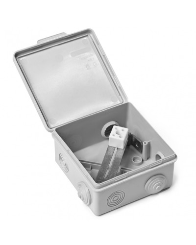 Коробка монтажная огнестойкая пластиковая герметичная КМОПГ (2к х 2,5мм) 100х100х50 IP54 ПожТехКабель (071-001) в Симферополе Распределительные коробки Pintop.ru