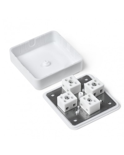 Коробка монтажная огнестойкая пластиковая КМОП IP31 (8к х 2,5мм²) 100х100х30 Пожтехкабель 072-023 в Симферополе Распределительные коробки Pintop.ru