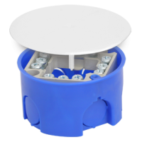 Коробка распаячная, для подштукатурного монтажа, с клеммником и крышкой, 73x42 (160шт/уп) ПожТехКабель 010-019