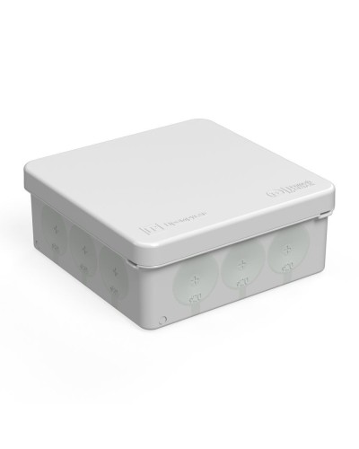 Коробка распред. 60-0303м двухкомп. безгалогенная (HF) 100х100х40 (8шт/уп) Промрукав (60-0303м) в Симферополе Распределительные коробки Pintop.ru