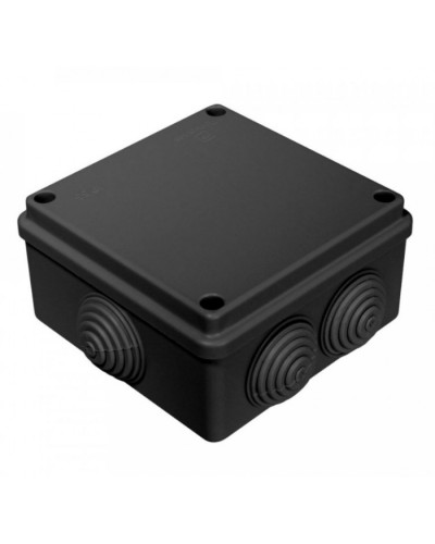 Коробка распределительная для о/п безгалогенная (HF) черная 100х100х50 (60шт/кор) Промрукав (40-0300-9005) в Симферополе Распределительные коробки Pintop.ru