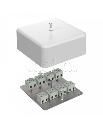 Коробка огнестойкая для кабель-канала 40-0470-FR2.5-16 Е15-Е60 (латунь) 103х103х45 Промрукав (40-0470-FR2.5-16-Е60) в Симферополе Распределительные коробки Pintop.ru