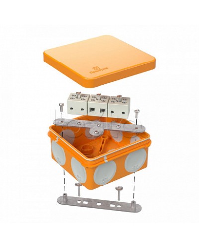 Коробка огнестойкая для о/п двухкомпонентная 60-0210-FR6.0-6 Е15-Е120 80х80х40 Промрукав (60-0210-FR6.0-6) в Симферополе Огнестойкие кабельные линии Pintop.ru