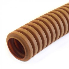 Труба гофрированная ПВХ легкая 350 Н бук с/з д25 (50 м/уп) Промрукав (PR01.0039)